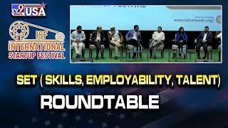 ISF 2024  | SET ( Skills, Employability, Talent)  Roundtable | International Startup Festival - TV9