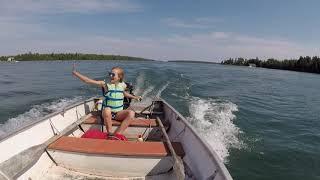 Captain Bells and the Red Boat in the Les Cheneaux Islands, Cedarville, Michigan