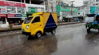 Rainy walkway at day Heavy rain for insomnia and sleep, peace of mind White noise Rain sound ASMR