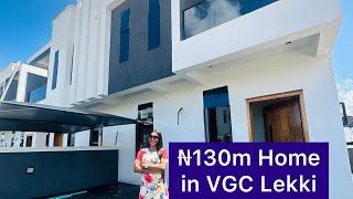 INSIDE A 130MILLION NAIRA HOME IN VGC LEKKI LAGOS NIGERIA #shots #lekkiluxuryhomes