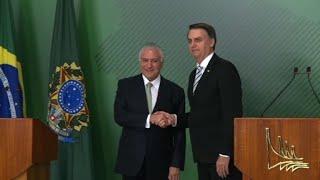 Brazil's Michel Temer meets president-elect Bolsonaro