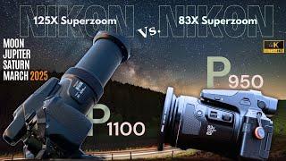 [ASTROPHOTOGRAPHY!] - Nikon coolpix P1100 Vs. Nikon P950 | Moon, Jupiter & Saturn