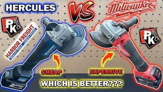 HARBOR FREIGHT HERCULES GRINDER VS MILWAUKEE!!! #harborfreight #toolreviews #icon #tools  #milwaukee