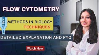 Flow Cytometry Analysis I Techniques I Methods in Biology I Detailed Explanation & PYQ