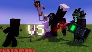 SCP-017 "Shadow Person" VS Kirbo & The Gang - Minecraft Animation