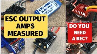 Do you really need a BEC or better ESC for your servo? Volts and amp outputs measured