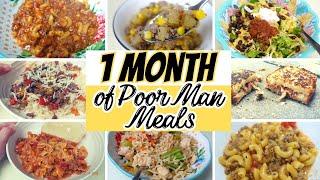 20 Amazingly Simple Poor Man Meals | A whole month of Poor man Meals | Quick & Easy Recipes