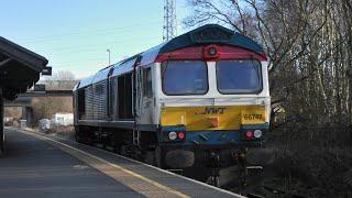 Trains at Bidston - Wirral Line - 12/1/21 ft. 66951 & 66747