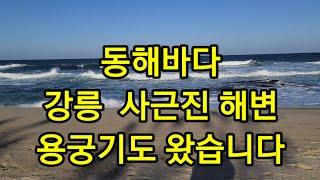 강릉 사근진 해변 용궁기도 왔습니다