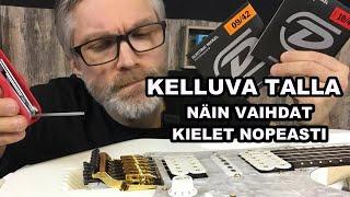 Kitarahuollon tietopankki - Nopea kielen vaihto Floyd Rose/Edge-tallaan