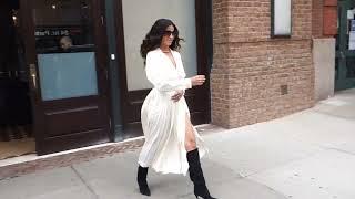 Camila Alves is heavenly in white in NYC! #camilaalves