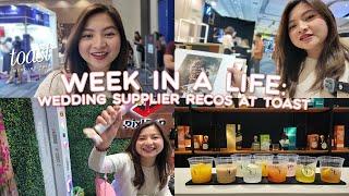 WEEK IN A LIFE: WEDDING SUPPLIER RECOS AT TOAST WEDDING FAIR  | JOYCE YABUT BARTOLOME