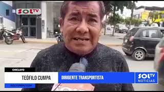 Chiclayo: conductores afectados por mal estado de las pistas