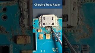 Broken Charging Trace #technology #mobilerepair