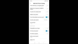 xiaomi bildirim ayarları bildirim ışığı açma