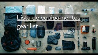 Lista de equipamentos Trekking verão - Summer Hiking gear list - Travessia Saco das Bananas