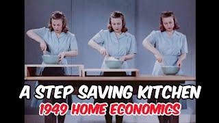 A Step Saving Kitchen 1949 Home Economics Film