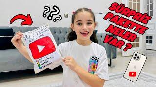 ELİF SİNEM YOUTUBE SÜRPRİZ PAKET AÇIYORUZ !! YOUTUBE PAKETİ !! İÇİNDE NELER VAR ??