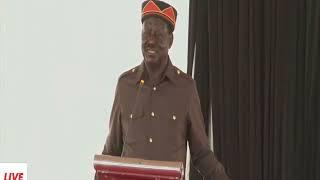 "WE ARE NOT HERE FOR POLITICS!" RAILA ODINGA POWERFUL OPENING REMARKS INFRONT OF RUTO AND MUSEVENI