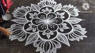 beautiful latest rangoli kolam/ Easy rangoli kolam