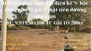 Đất ngay khu dân cư 17ha lô góc 2 mặt tiền gần bên KCN bắc đồng phú I anh dũng đất nền bình phước