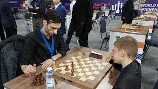 And he bangs his queen on the table in despair | Jobava vs 12-year-old Zverev | World Blitz 2022