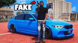 I ROBBED people with a FAKE GUN in GTA 5 RP..