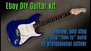 Ebay DIY guitar kit review & build tutorial by professional guitar builder