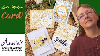 Annie's Creative Woman Craft Kit ~ Sunshine Cards ~ Unboxing, Review & MAKING a CARD