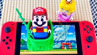 Lego Mario battles Bowser to save Yoshi on Nintendo Switch! Will he make it? #legomario