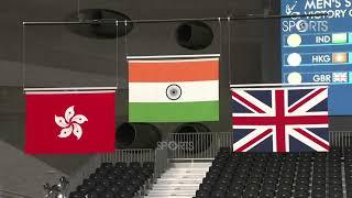 One last time at #Tokyo2020 #IND national anthem echoes across the Yoyogi National Stadium