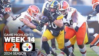 Cleveland Browns vs. Pittsburgh Steelers | 2024 Week 14 Game Highlights