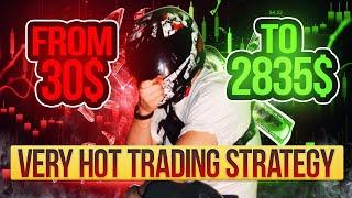 Turn $30 Into $2835 in 10 minutes |NO RISK PROFITABLE TRADING STRATEGY |BINARY OPTIONS #binaryoption