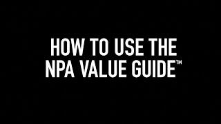 How To Use NPA Value Guide 2019