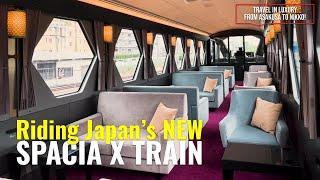 We Ride the New 'SPACIA X' Luxurious Train With Private Lounges, Café from Asakusa to Nikko