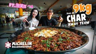 EPIC 9KG Char Kway Teow Challenge Ft @Puff_Ku! | Michelin Hawker Food Challenge at Zion Food Centre!