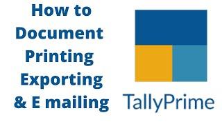 How to send E mail from  Tally prime | Tamil