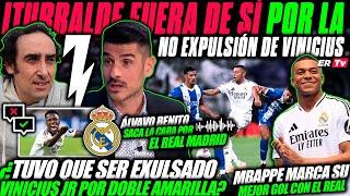 TREMENDO ENGANCHÓN entre IRURRALDE y ÁLVARO BENITO por VINICIUS JR y su ¿MENOSPRECIO al ÁRBITRO?