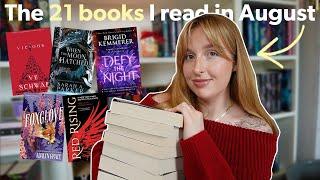 The 21+ books I read in August  August reading wrap up