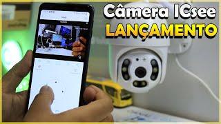 CÂMERA IP WI FI COM APP ICSEE RASTREAMENTO DE PESSOAS E VARREDURA AUTOMATICA