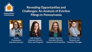 Webinar: Revealing Opportunities and Challenges: An Analysis of Eviction Filings in Pennsylvania