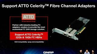 Upgrage your QNAP NAS to QTS 4.4.1 for FC-SAN with ATTO Celerity fibre channel cards
