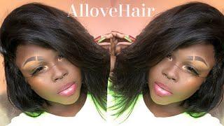 Allove Hair On Aliexpress Bob Wig | EASIEST WIG INSTALL | NO GLUE