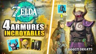 Zelda Tears of The Kingdom : 4 Armures INCROYABLES à Débloquer ABSOLUMENT (Boost, Bonus) Emplacement