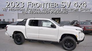 New 2023 Nissan Frontier SV 4x4 w/ Midnight Edition, Accessory Midnight Sport & Tech Packages