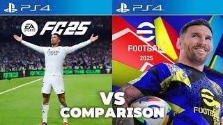 EA FC 25 Vs eFootball 2025 PS4