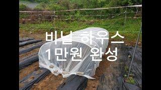 비닐하우스 만들기, 비닐하우스 짓기,  미니 비닐하우스 , build a vinyl greenhouse . mini build a vinyl greenhouse