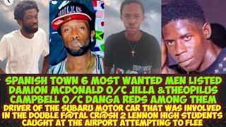 Jamaica MvRDA Stats Is At 1060 So Far This Year/6 Most Wanted In Spanish Town/Driver Attempt To Flee