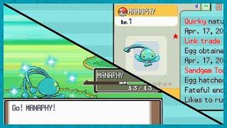 [Live] Shiny Ranger Manaphy after only 134 egg hatches in Pokémon Platinum