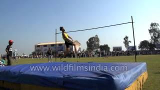 Punjabi youth and rural athletics | High jump in slow motion